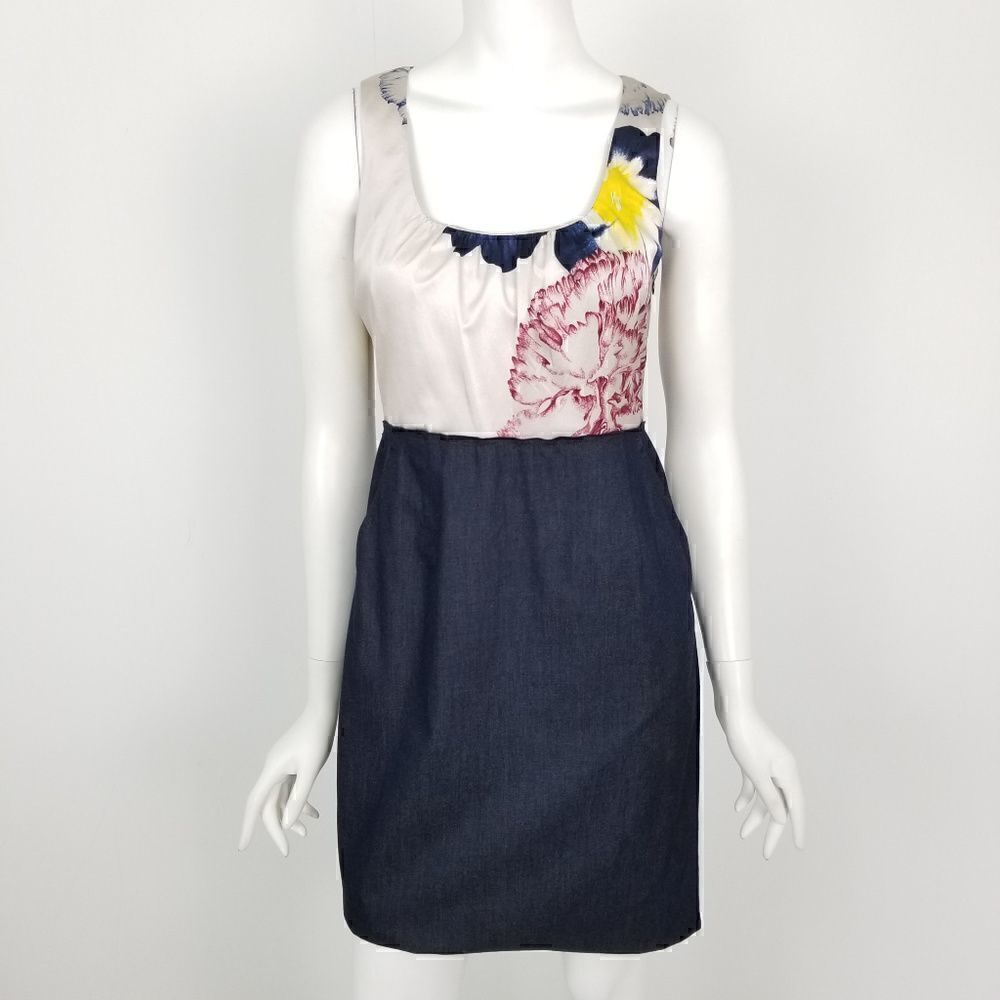 Elie Tahari Silk Floral Sheath Dress Size 2